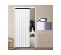 Porte Accordéon Pliante for Couloir Peut Servir De Cloison, De Porte Pliante Ou De Moustiquaire for Bureau, Terrasse, Salle De Bain, Entrée Ou Jardin, Aluminium(35x80in (89x203cm))