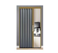 Porte Accordéon Pliante Intérieure En Métal Portes Pliantes Grainées - Cadre En Aluminium Indéformable, Solution Gain De Place for Véranda/grange(53x80in (134.5x203cm))