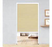 Porte accordéon Porte accordéon coulissante, cloison intérieure invisible, porte pliante verticale avec cadre en aluminium for pièce(Light yellow,WxH 71x80in(180x203cm))