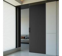 Porte accordéon, Porte accordéon Invisible sans Rail à Structure alvéolaire, cloison coulissante de 2 m de Haut sans perçage pour Chambre, Placard, Cuisine - Porte Pliante Grise (85 x 200 cm
