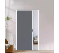 porte accordéon Porte Accordéon Pliante Grise Sur Mesure, 198204210cm - Porte De Séparation Pliante En Nid D'abeille Pour Salon, Dressing, Escalier, Petit Espace(150x204cm)