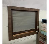 Porte accordéon, Porte Pliante accordéon alvéolée - Installation Invisible sans perçage pour fenêtres, idéale pour Salle à Manger, terrasse, café et Stands de Rue, Dimensions : 116,8 x 55,9