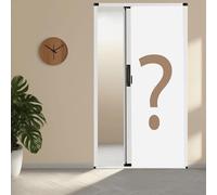 Porte accordéon Porte pliante accordéon intérieure sans perçage avec tissu cellulaire multifonctionnel, porte moustiquaire rétractable avec cadre en aluminium(Customizable,W24in/61cm-h78in/200cm)