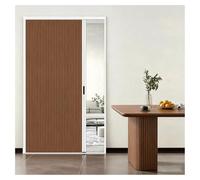 Porte accordéon Porte pliante en nid d'abeille à réduction de bruit ， avec cadre en aluminium ， pour salle de bain patio