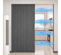 Porte Accordéon Porte Pliante Intérieur Sans Perçage Grey,100x198cm/40x78in