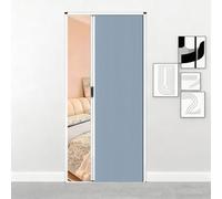 Porte accordéon Porte pliante intérieure rétractable,190, 200, 210, 220, 230, 240, 240 cm de Portes pliantes nid d'abeillehauteur, avec cadre en aluminium Séparateur(Blue,85x220cm/33.5x87in)