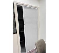 Porte accordéon, Porte Pliante rétractable en nid d'abeille, cloison de 213 cm de Hauteur pour vestiaire et Balcon, Porte intérieure accordéon de 155 cm de Largeur, Design élégant et Peu enc