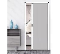 porte accordéon Portes Pliantes Hauteur 205 Cm, Ouverture Simple/double Porte - Porte Accordéon Antibruit Pour Chambre, Salon, Grenier - Séparateur De Pièce Isolant Les Fumées(94x205cm)