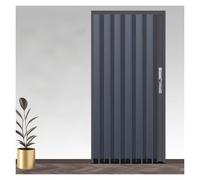 porte accordéon Portes Pliantes Invisibles Grises Intérieures 170 Cm H, Cloison Étanche, Isolée Du Froid Et De L'air Chaud - Porte Accordéon Pour Grenier, Couloir Étroit, Sous-sol(176x170cm)