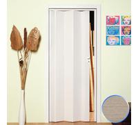 Porte pliante PVC FORTE - Maya - Cèdre - 83x214 cm - Pliante - Coulissante - Réductible