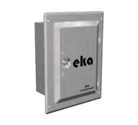 Porte acier inox avec cadre 100 mm, 200x300 mm - simple paroi - eka complex E