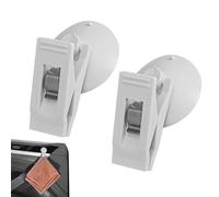 Porte-affiche à ventouse pour voiture | 2 crochets de retenue pour cartes de billets amovibles - Pince à ventouse pour fenêtre, pince à billets pour carte à ventouse, pendentifs de décoration à usages