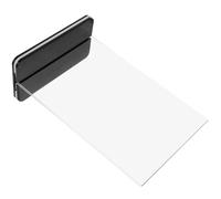 Porte-affiche de Menu de Table en Acrylique Transparent Double Face | Fond Noir Coulissant, Base Stable, Surface Lisse, Maintien Ferme, pour Restaurants, Bureaux, Salons et Expositions