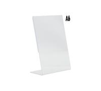 Porte affiche en L acrylique transparent Format A6 Securit