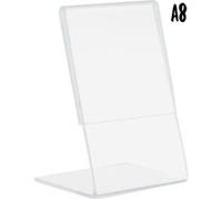 Porte affiche en L | acrylique transparent | Format A8 Securit G
