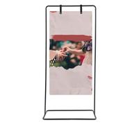 Porte-affiche réglable en fer 175cm, pour mariage et exposition, polyvalent | Support pour panneau, structure robuste, charge max 5 kg, base large 50 cm, démontable, léger 2,19kg