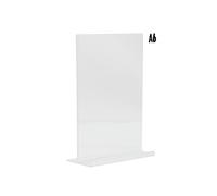 Porte affiche vertical en acrylique transparent Format A6 Securit