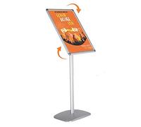 Porte-affiches/Porte-messages de sol A4, A3 et A2 CadroClic® portrait/paysage alu - Pour valoriser toutes vos informations, affiches, notes de service, consignes, posters
