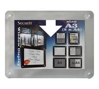 Porte-affiches pour vitres gris A3 G