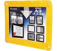Porte-affiches pour vitres jaune A3 G