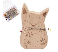 Porte-aiguilles magnétique | coussin d'aiguille à coudre magnétique | avec 100 broches, organiseur multifonction en forme d'animal de dessin animé pour couture, matelassage
