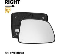 Porte Aile Droite Avec Chauffage Rétroviseur Vitre Remplacement Avec Support Plaque N°876211D900 Pour Kia Carens 2006-2012