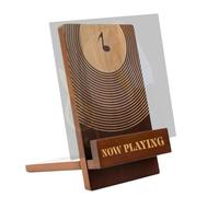 Porte-album vinyle: porte-disques en bois, présentoir de table, organisateur de livres | Support à domicile pour collection de disques, conteneurs LP, affichage pour album de musique, conteneurs