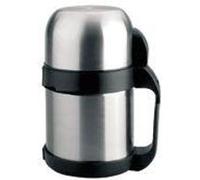 Lacor Porte-aliments isotherme 62448 – Inox 0,7 L à poignée Blanc