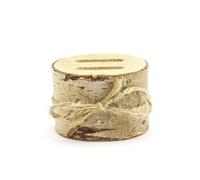 Porte-alliances - PARTYDECO - Bûche en bois - Diamètre 6cm - Thème Boho et nature