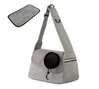 Porte-Animal pour Chiens | Porte-Chat | Sac De Voyage en Maille, Sac Réglable pour Chiot, Pochette De Transport pour Animaux De Compagnie avec Poche Zippée, Équipement De Voyage Portable