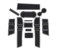 Porte Antidérapant Tapis pour Seat pour Leon pour Cupra 5F 2017 2018 2019 Tapis Rainure Porte Voiture Accessoires D'intérieur Automobile(Bianco)