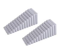 Porte antidérapante. Cales de porte multicolores 10,5 x 4,1 x 3,7 cm, lot de 2(Light Grey)