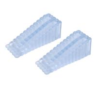 Porte antidérapante. Cales de porte multicolores 10,5 x 4,1 x 3,7 cm, lot de 2(Transparent)