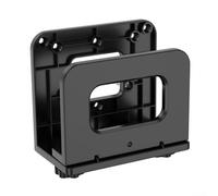 Porte-Appareil Mural Compact pour Média Player et Box pour internet - Structure ABS Noire 105x66mm