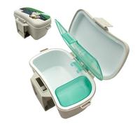 Porte-appâts - Boîte À Leurres Isolée En ABS 17x12x9cm | Earth Worm Organiseur Portable À La Taille | Stockage Thermique Et Respirant À Double Couche Pour Appâts Vivants, Pour Bateau, Kayak, Camping,