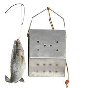 Porte-appâts - Lanceur d'appâts inférieur à point fixe - Outil de nidification facile à libérer - Support de boîte à leurres léger pour étangs, poissons-chats