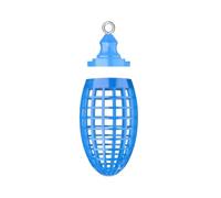 Porte-appâts perforé grande capacité 5,2 x 3,4 cm, cage à appâts de pêche, cage à leurres de pêche, design en maille antirouille, pour mer, rivière, lac, crevettes, morceaux, mulet, mérou