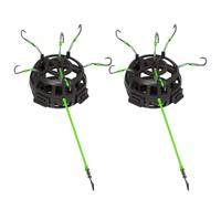 Porte-Appâts pour Carpe - 2 Pièces Montage Flottant avec Cage à Appâts - Équipement de Pêche Polyvalent pour Eau Douce, Lac, Rivière, Surfcasting, Jigging avec Adaptabilité Mer et Estuaire
