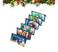 Porte-Argent de Noël Enveloppe avec 10 Compartiments pour Cartes de Vœux et