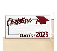 Porte-Argent Graduation - Boîte en Bois pour Carte de Félicitations et Argent,Organisateur Double Couche avec Accessoires de Fête - Idéal pour Amis, Famille, Adolescents et Adultes