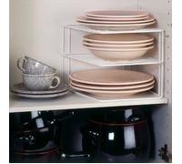 Porte-assiettes - Metaltex - Silos 364202 - Blanc - 25 x 25 x 19 cm - Meuble de cuisine