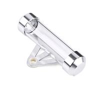 Porte Assurance Moto, Motorcycle Tax Tube Holder, Porte Vignette Assurance Moto argenté, Étanche Support Cylindrique Moto Tube à Disque Étanche Titulaire Cadre pour la Plupart des Motos