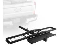 Porte-attelage de Moto, Porte-attelage Robuste pour Moto Tout-Terrain, avec Verrouillage de Rampe, Tendeur d'attelage, Récepteur de 5 Cm/2" - Charge Maximale 226 Kg