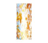 Porte Autocollants 3d Papier Peint Feuilles abstraites L100 x H200cm Stickers De Porte 3D Sticker Porte PVC Imperméable pour Décoration Mur Salon Cuisine Chambre Salle