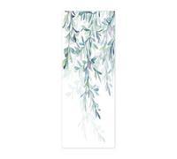 Porte Autocollants 3d Papier Peint Feuilles vertes L100 x H200cm Stickers De Porte 3D Sticker Porte PVC Imperméable pour Décoration Mur Salon Cuisine Chambre Salle