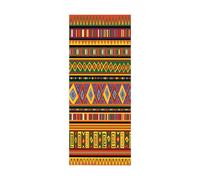 Porte Autocollants 3d Papier Peint Style ethnique L77 x H200cm Stickers De Porte 3D Sticker Porte PVC Imperméable pour Décoration Mur Salon Cuisine Chambre Salle