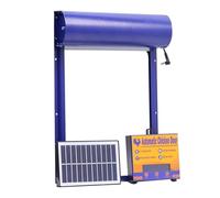 Porte Automatique De Poulailler, À Énergie Solaire Ou À Piles, Réglage De L'heure, Porte Automatique for Poulailler De Canard Et d'oie Facile à Utiliser