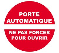 porte automatique ne pas forcer - 5cm - Sticker/autocollant