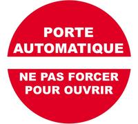 porte automatique ne pas forcer - 5cm - Sticker/autocollant