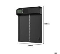 Porte Automatique pour Poulailler - Alliage d'Aluminium - Minuterie et Écran LED - Pour Volailles Multicolore POULAILLER